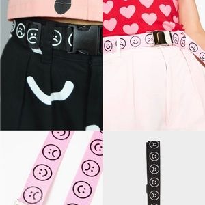 ISO!! Black or pink happy sad belt from Lazy Oaf